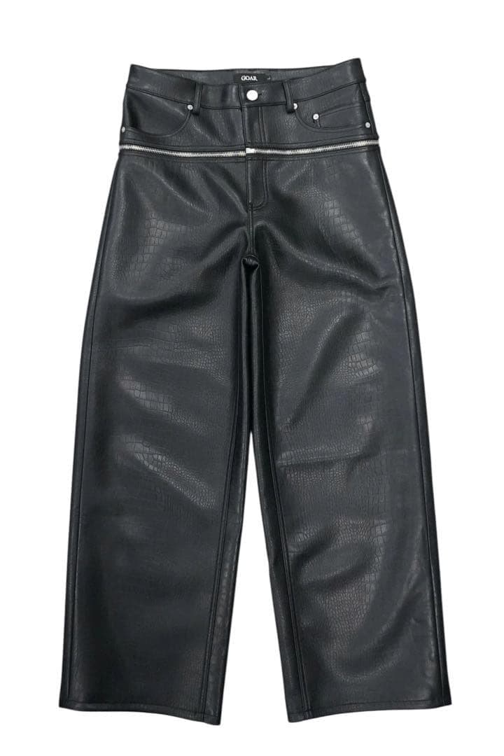 goar.archive クロコ レザー Matte leather black - メルカリ