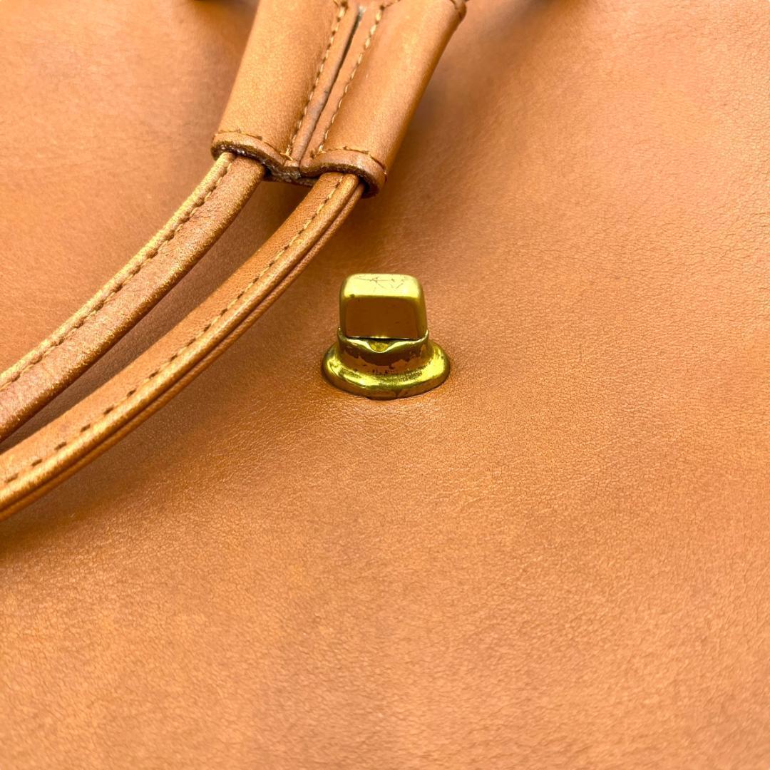 COACH オールドコーチ リュック グラブタンレザー ターンロック ブラウン