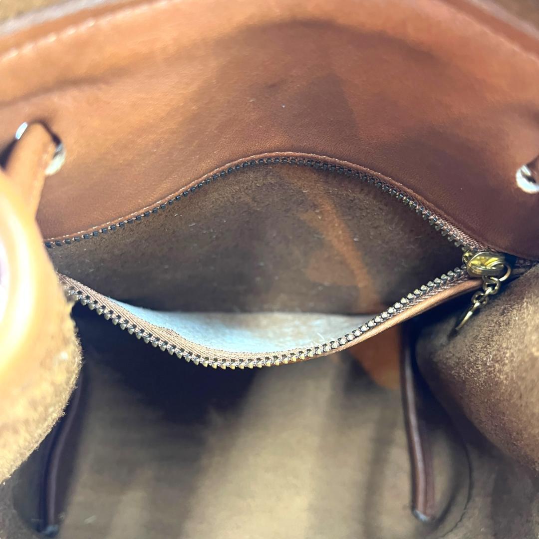 COACH オールドコーチ リュック グラブタンレザー ターンロック ブラウン