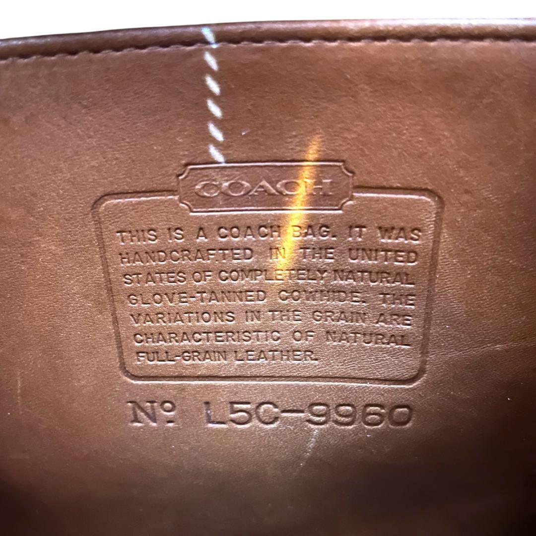 COACH オールドコーチ リュック グラブタンレザー ターンロック ブラウン