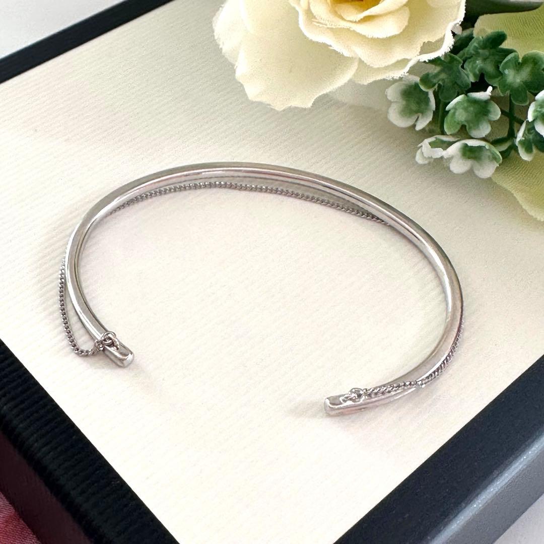 【大人気】jouete ete レイヤード バングル ペタルチェーン 華奢