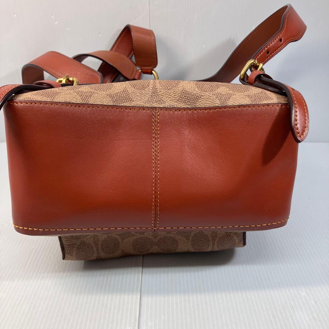 【coach/コーチ】32715 ミニリュック ターンロック シグネチャー※美品