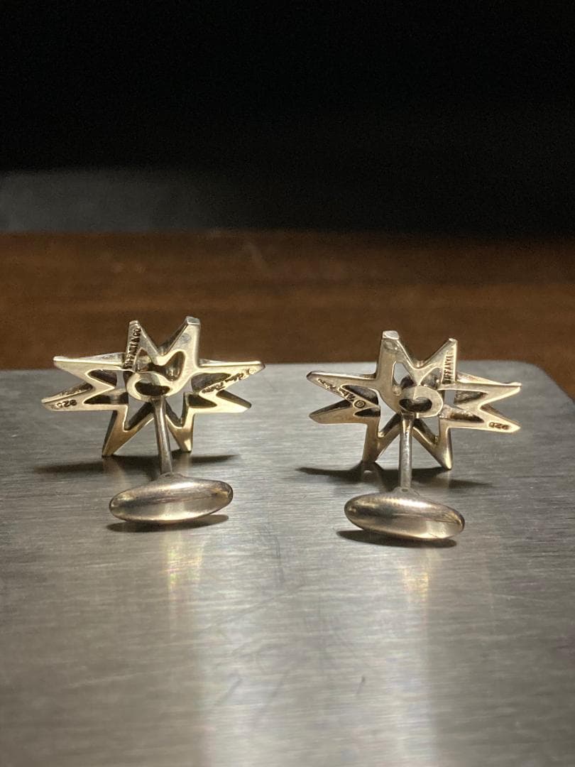 美品 ティファニー パロマピカソ ボリュームスター カフス シルバー925