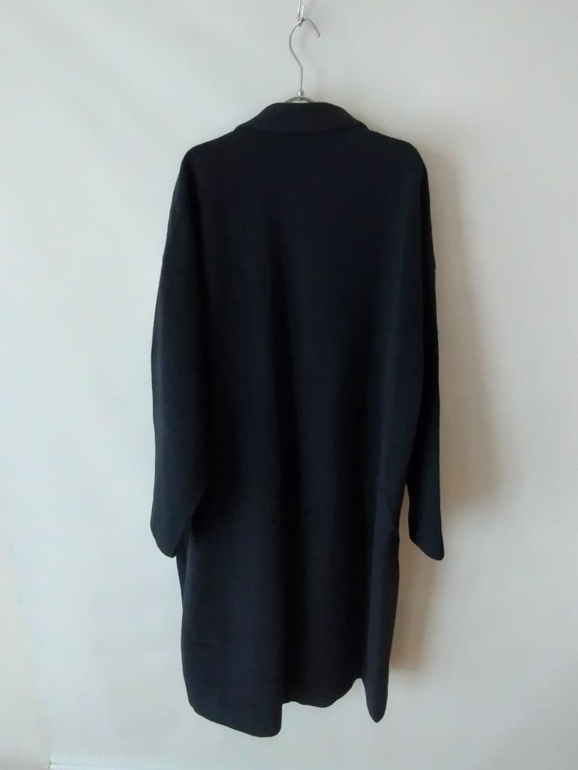 こたつ舟Dulcamaraドゥルカマラ　ウールロングコート　ネイビーカラー