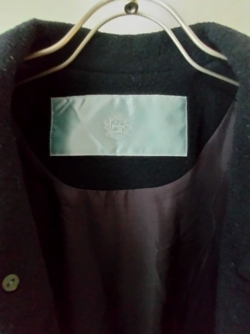 こたつ舟Dulcamaraドゥルカマラ　ウールロングコート　ネイビーカラー