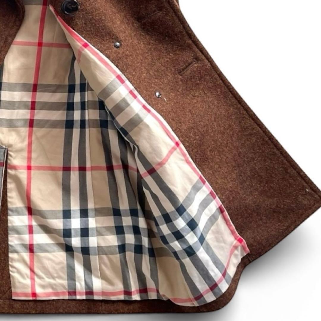極美品✨バーバリーロンドン メルトンウール ダブルPコート ノバチェック L