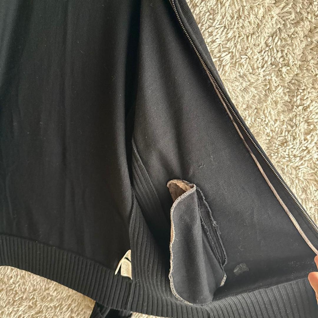 《美品★》バーバリーロンドン　リブニット　ノバチェック　刺繍ロゴ　ジップアップ