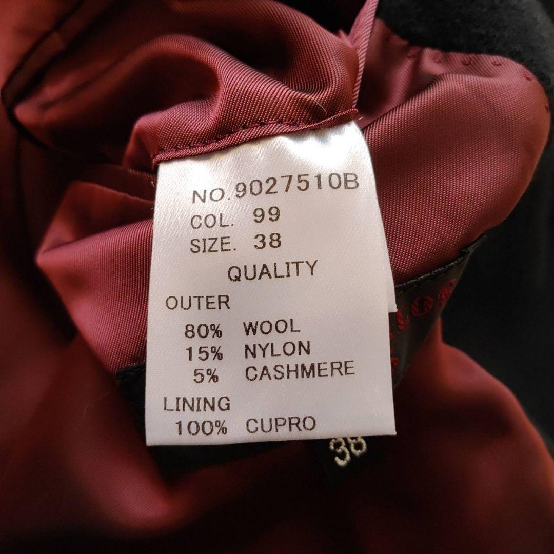 ZAZOUS カシミア混 金ボタン チェスターコート ロングコート