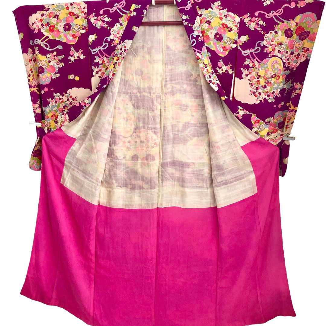 アンティーク ジュニア 大人 着物 昭和レトロ 大正ロマン NO6