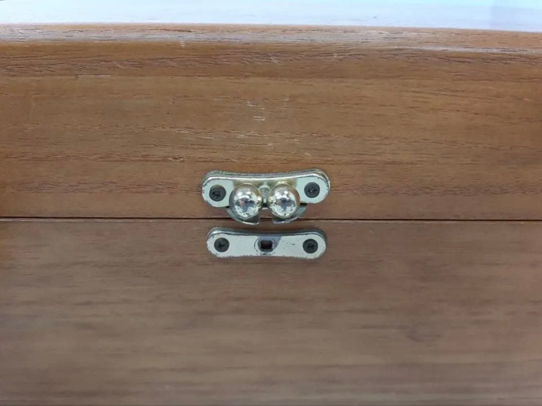 高級綾杉胴　中棹地唄三味線　2本溝　天然皮　正寸　木製ケース付き