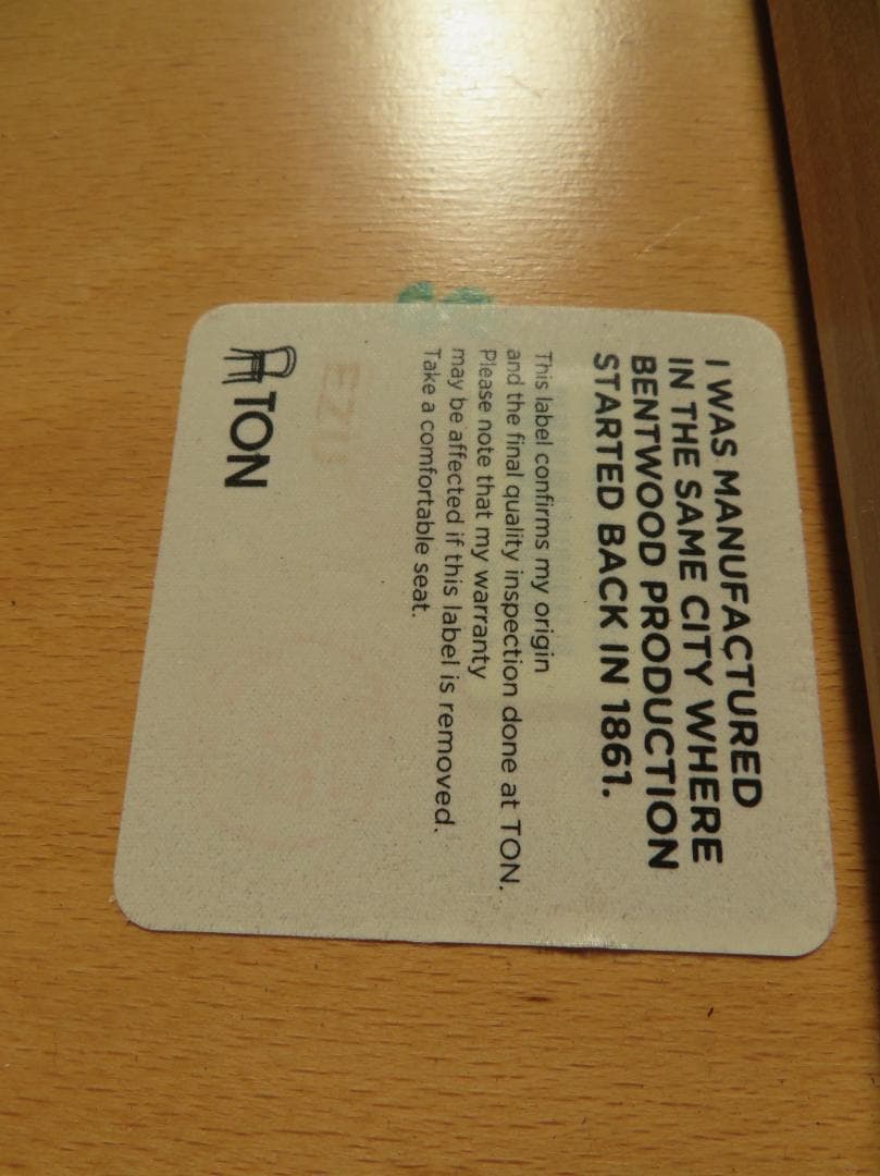 美品■TON■シンプルチェア■ビーチ材■プライウッド■ダイニングチェア6脚セット