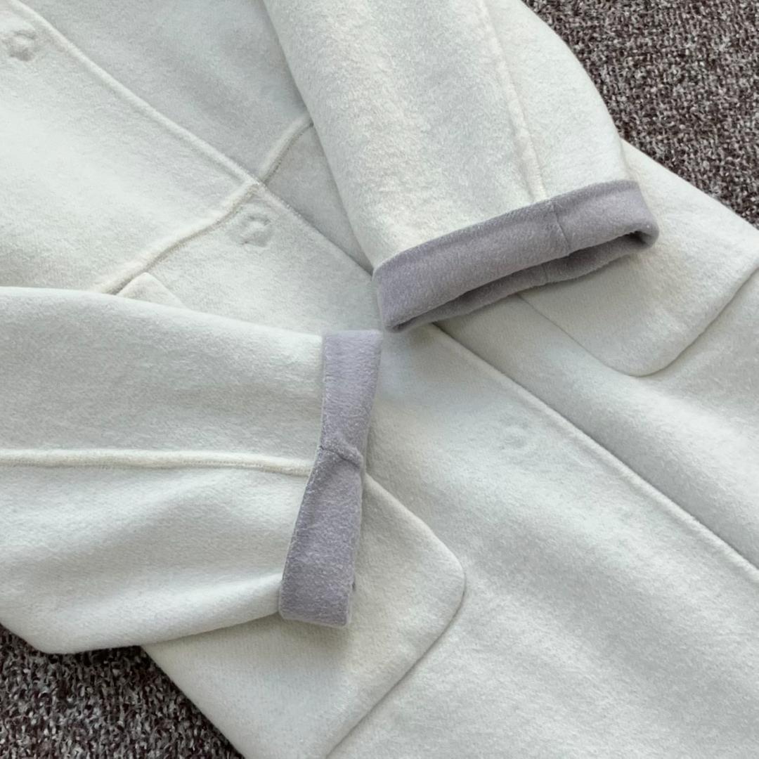 リバーシブル✨極美品✨組曲 リバーコート ロング ノーカラー 大きいサイズ XL