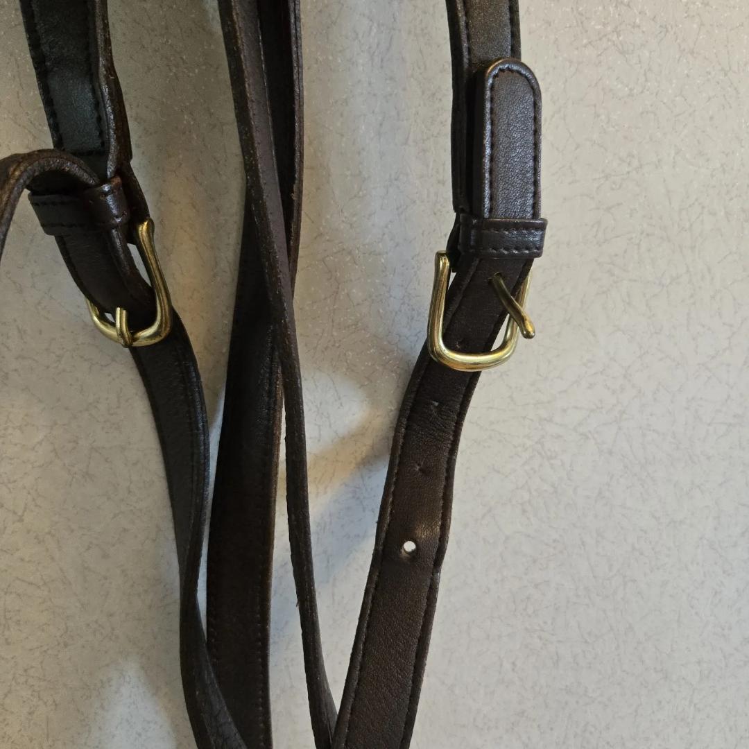 COACH ブラウンバックパック 9960 ターンロック レザー