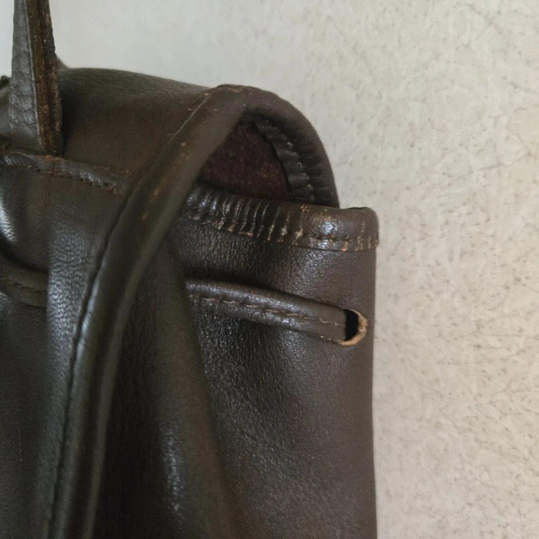 COACH ブラウンバックパック 9960 ターンロック レザー