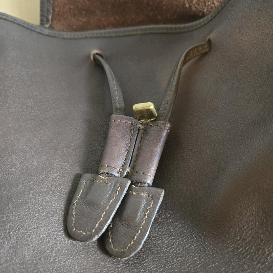 COACH ブラウンバックパック 9960 ターンロック レザー