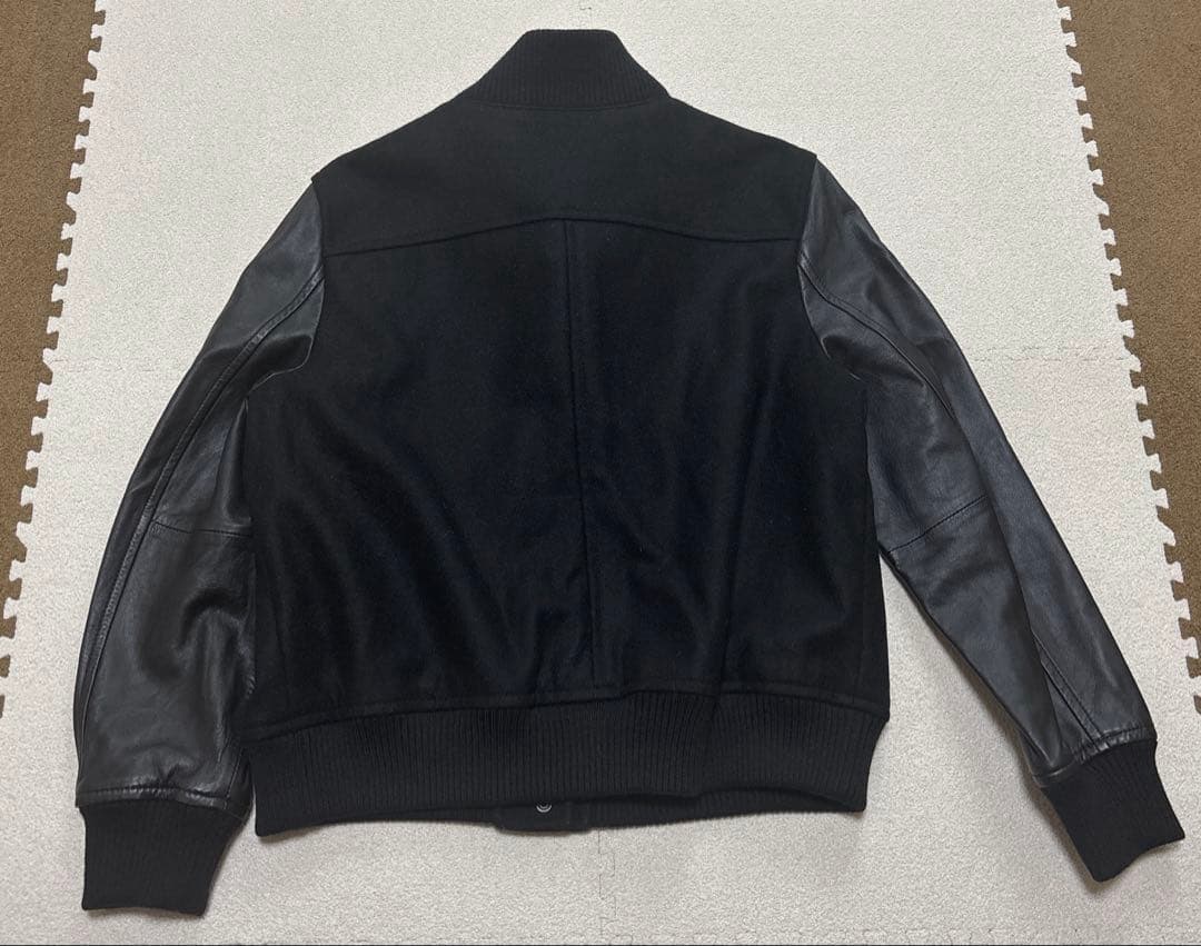 23区L オンワード　袖ラムレザーコンビ　スタジャン　46 未使用に近い