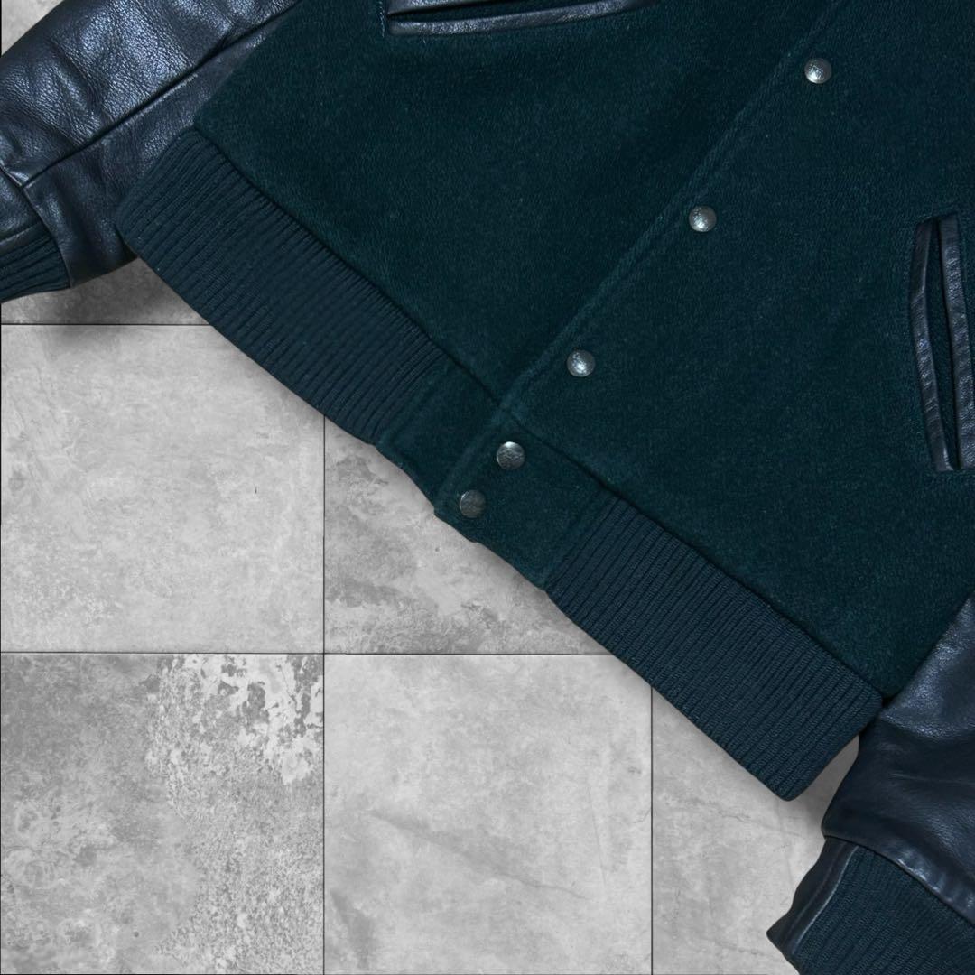 \"名作\" ルード系 RADIALL ラディアル 袖レザー スタジャン Lサイズ