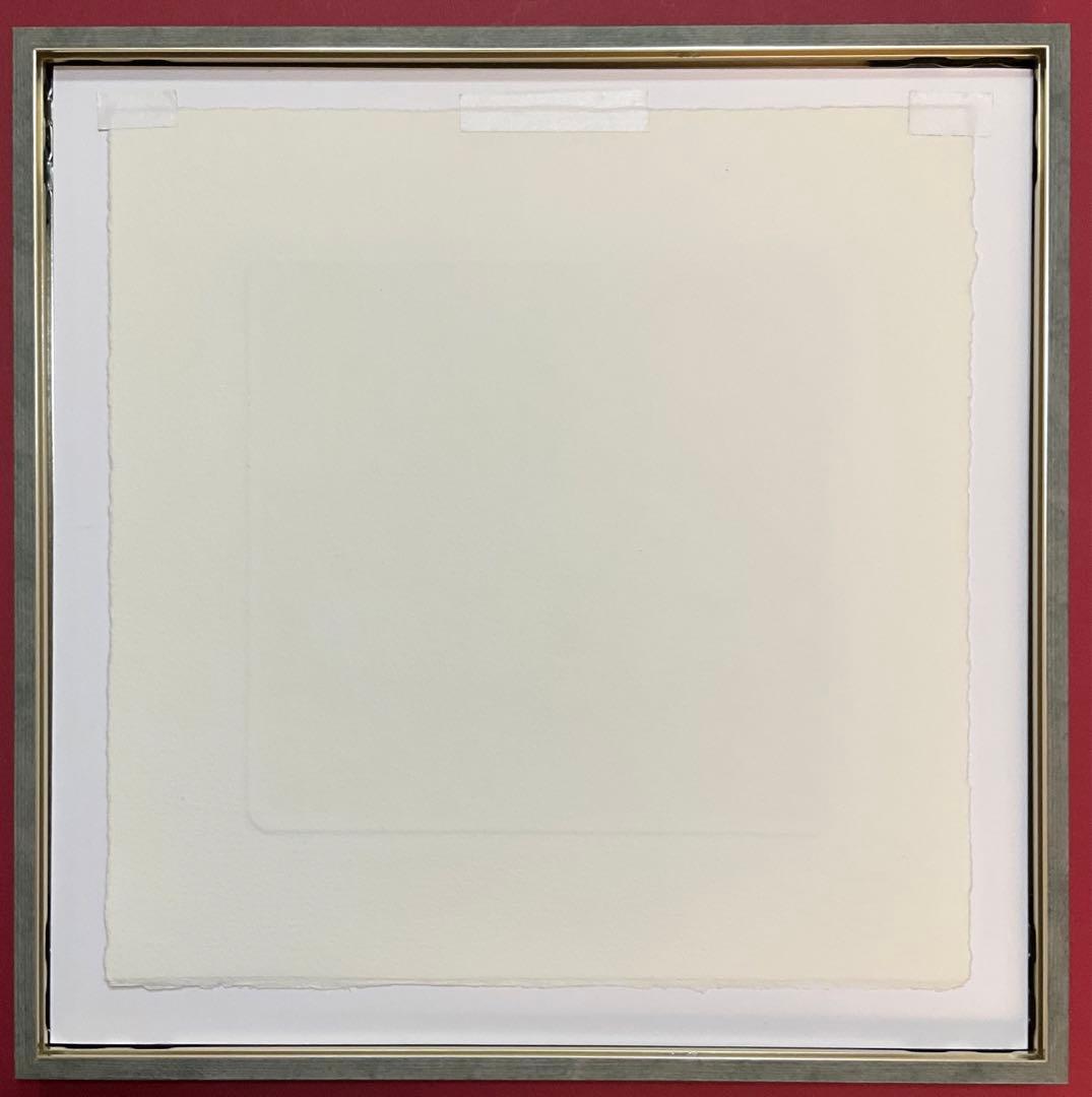 絵画・額縁・版画・上砂理佳・新品未使用・エッチング・犬・美術品