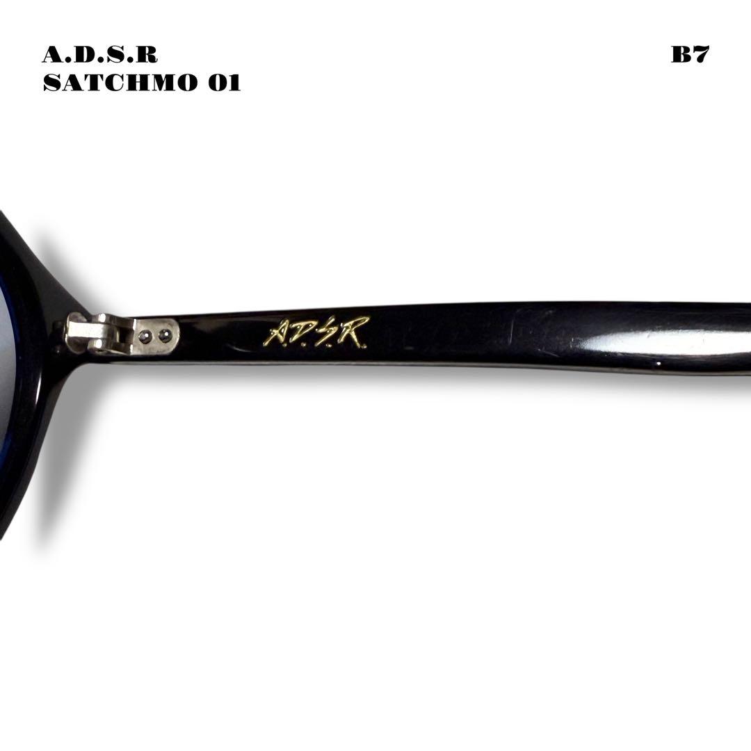 人気品！ A.D.S.R SATCHMO 01 サングラス ブラック シルバー