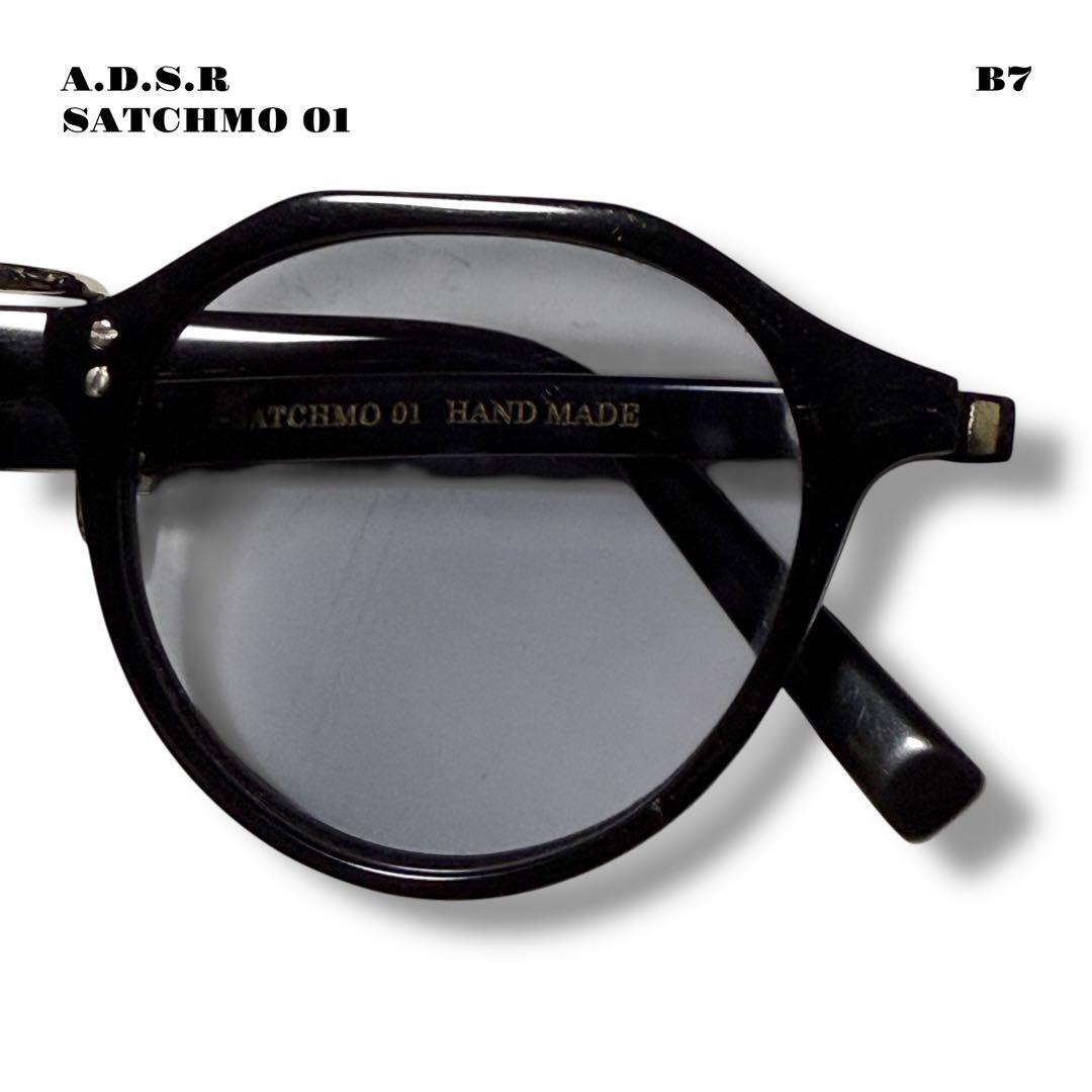 人気品！ A.D.S.R SATCHMO 01 サングラス ブラック シルバー