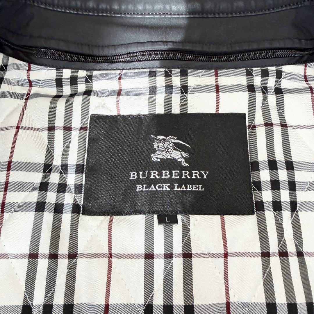 【美品】　希少　バーバリーブラックレーベル　コート　ノバチェック　黒