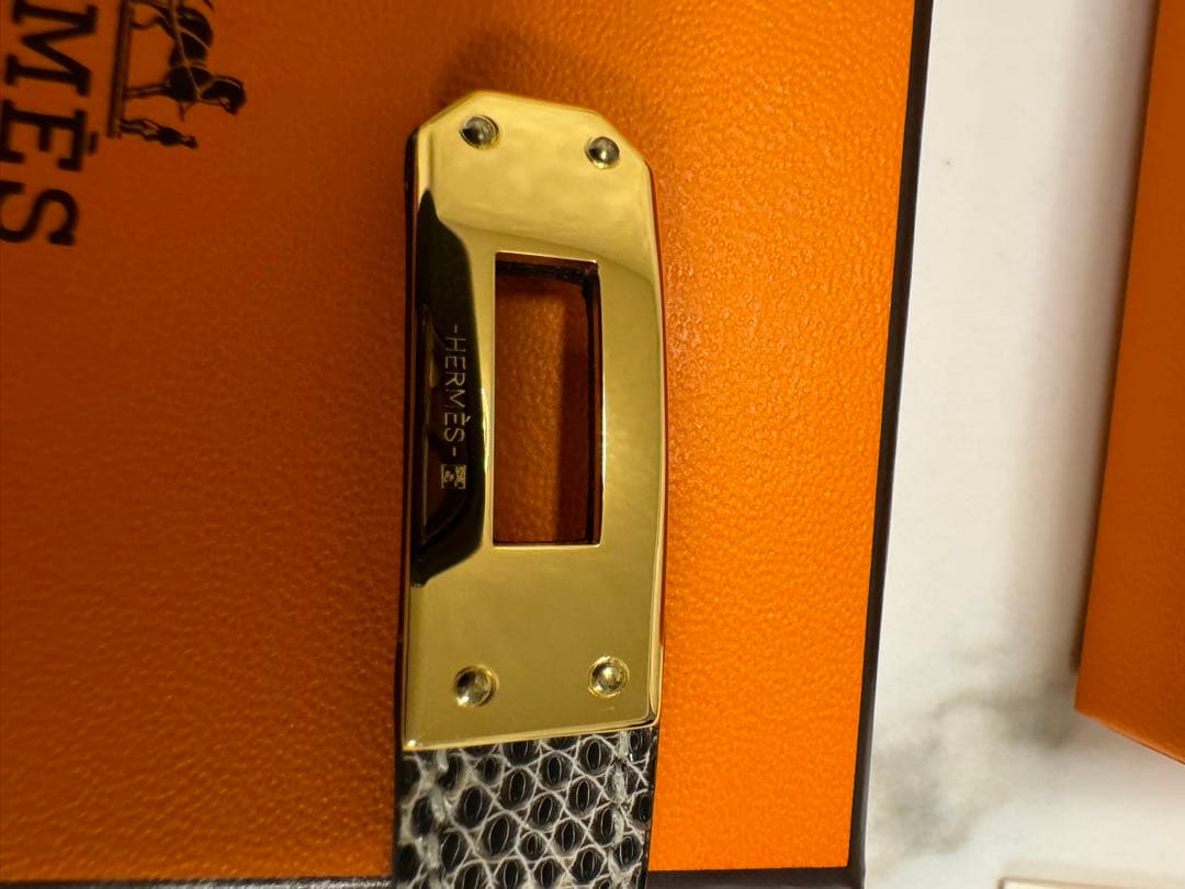 未使用　エルメス　ケリー　ドゥブルトゥール　オンブレ　リザード