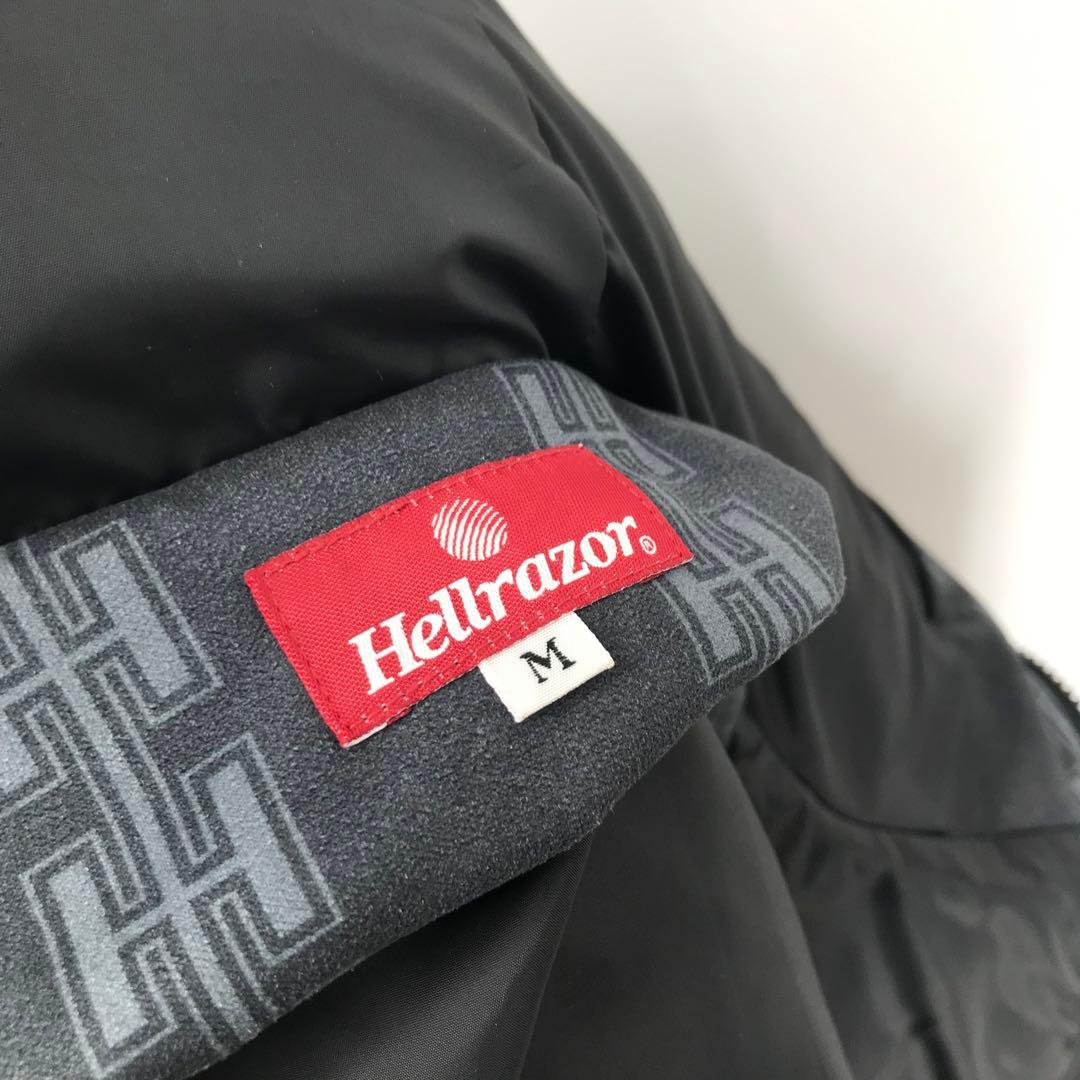 【未使用】ヘルレイザー　ダウンジャケット　M　チャコール　総柄