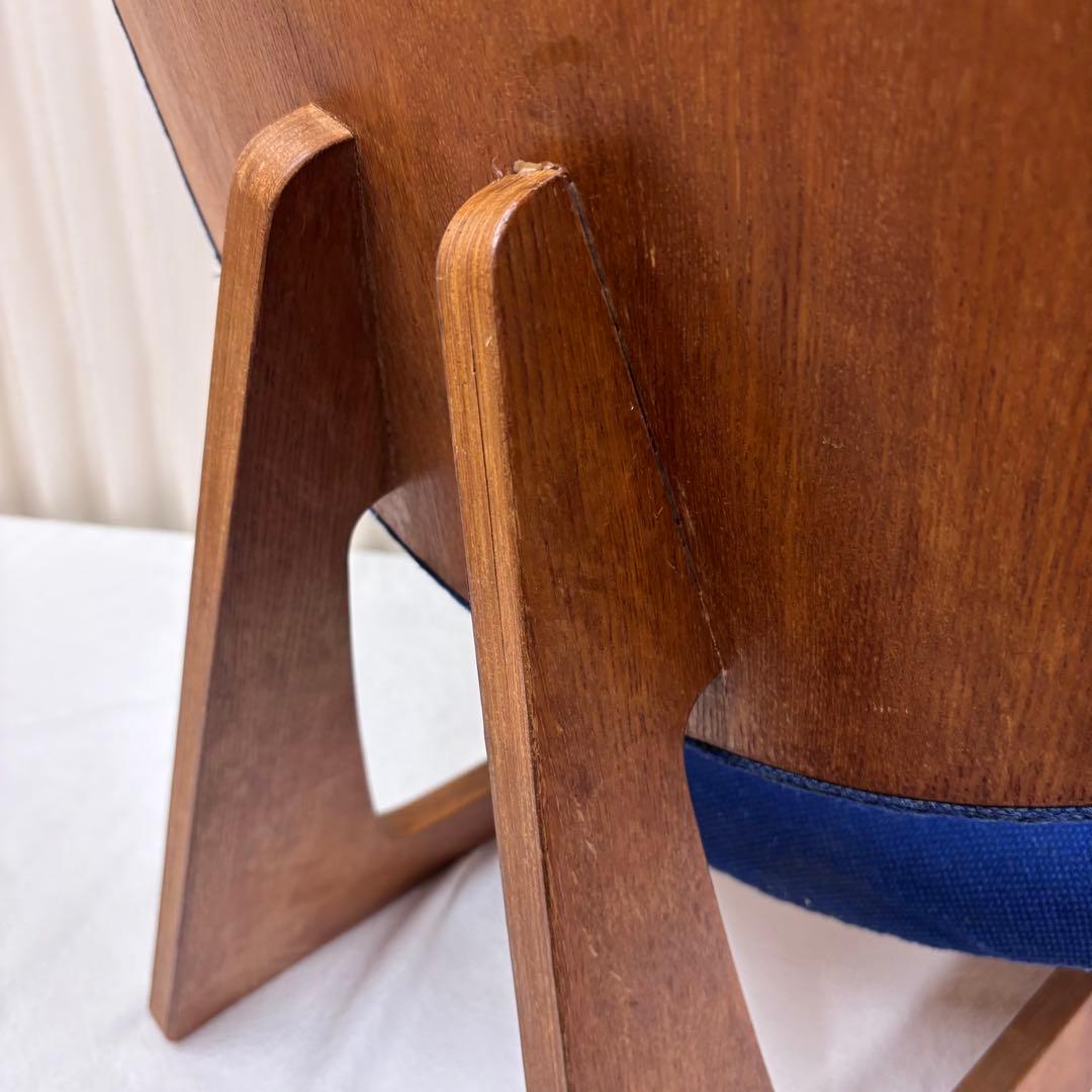 天童木工　TENDO　低座椅子　ブルー　長大作