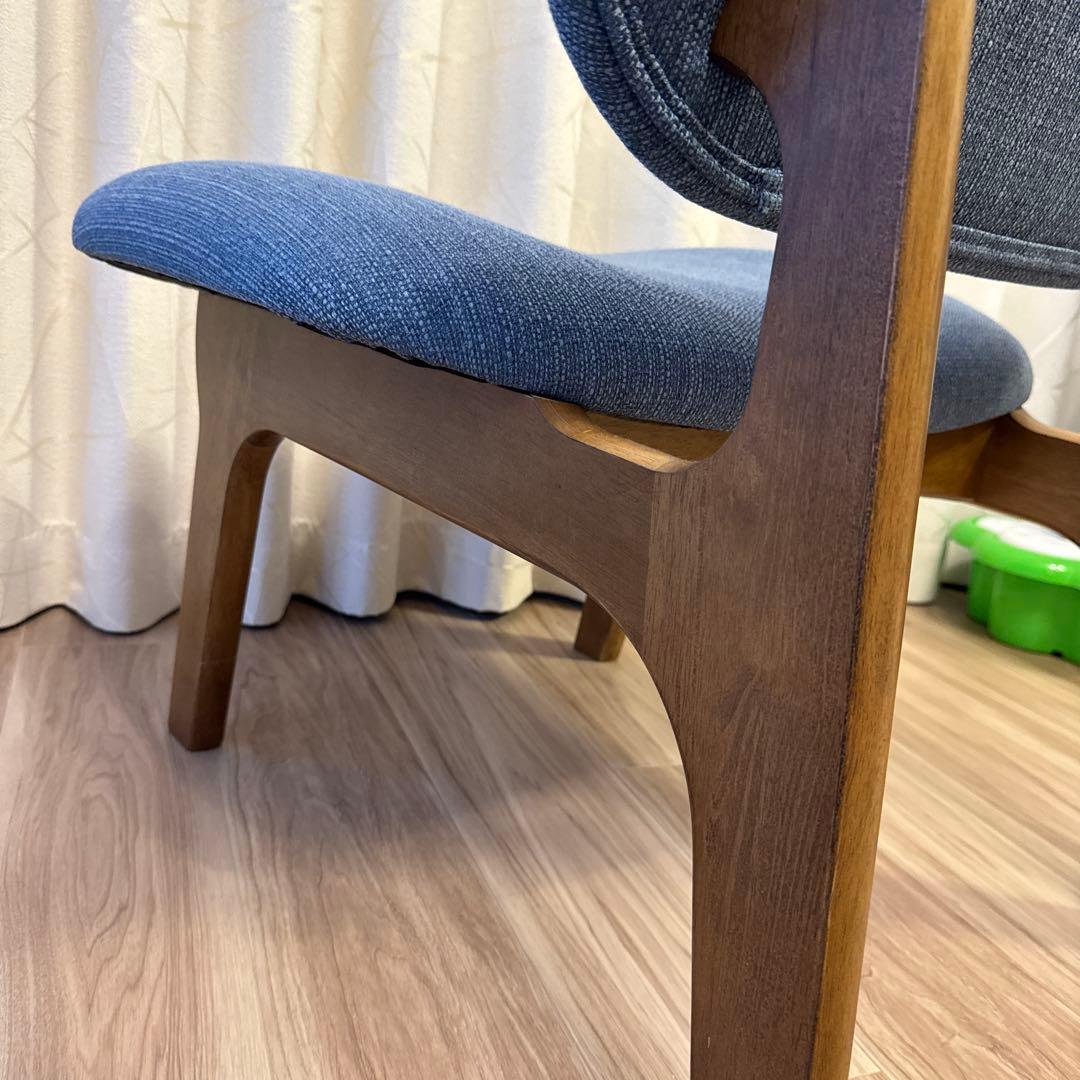 ニトリリビングダイニング1人用チェアNシールド リラックスワイド MBR/TBL