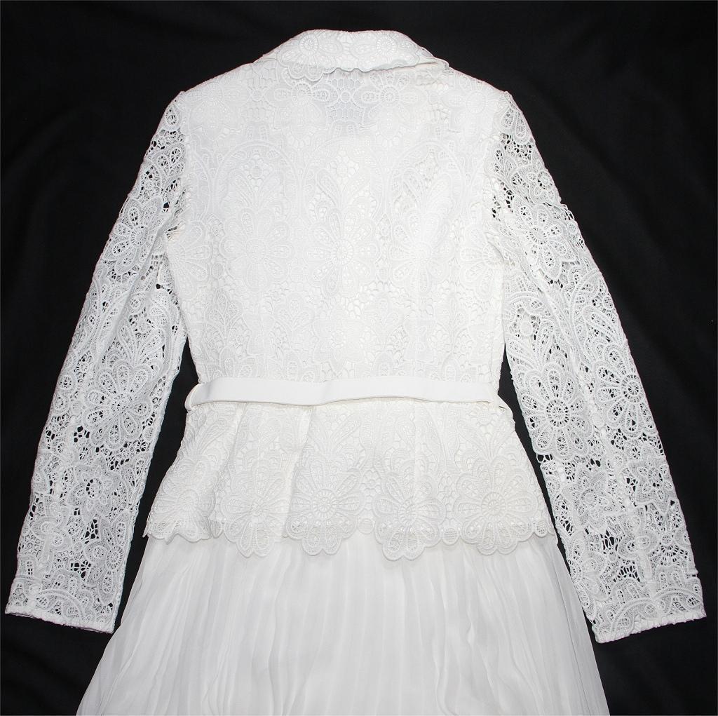 セルフポートレイト ワンピース ギピュールレース 白 UK8 未使用