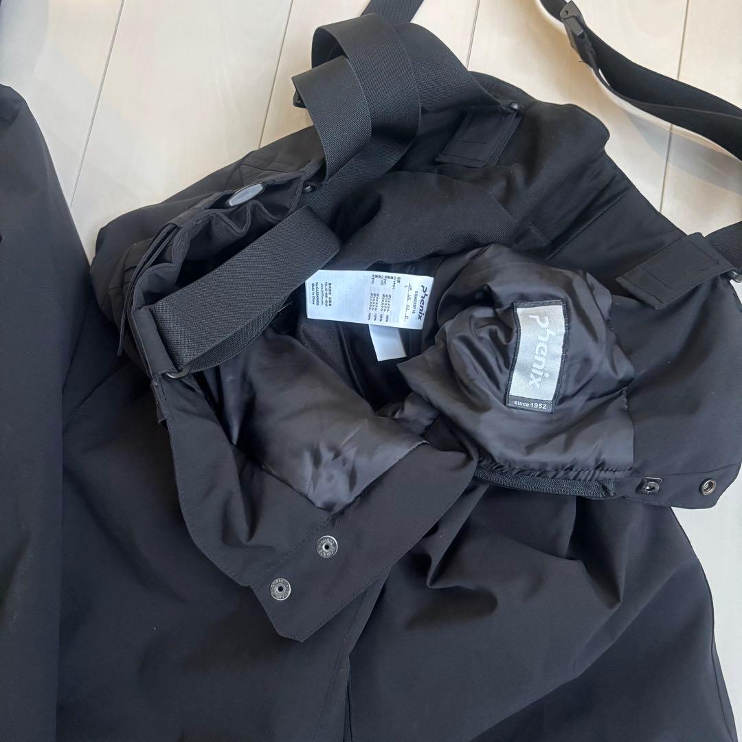 フェニックス ウェア上下セット 黒 ブラック スノーアドベンチャー