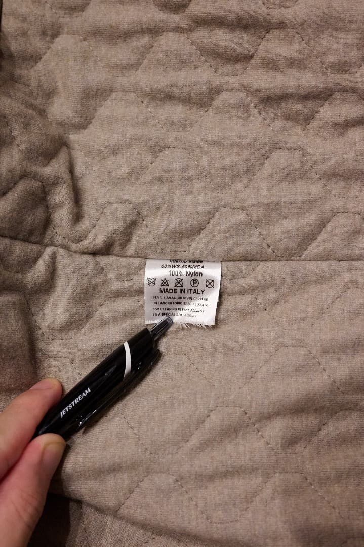 FEDELI ナイロンコート カシミヤライナー サイズ48 定価30万