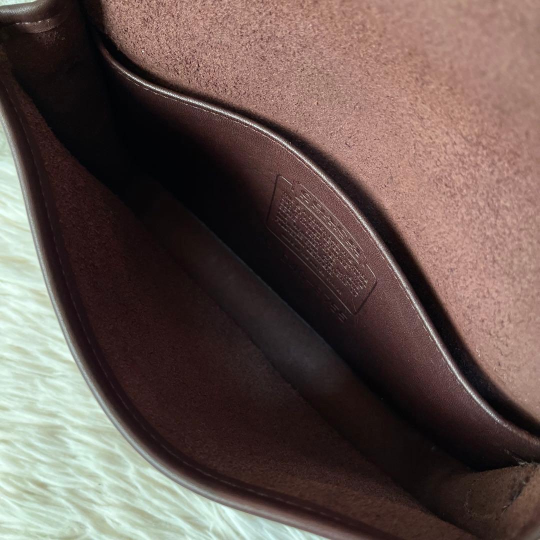 美品】オールドコーチ 9755 USA製 グラブタンレザー ショルダーバッグ