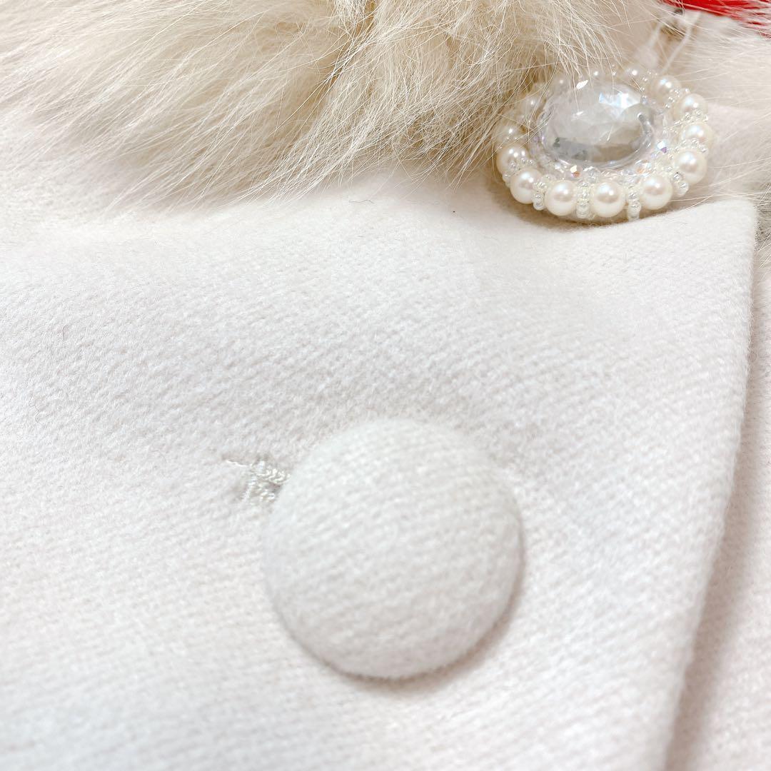 【新品タグ付】定価5.8万円　アプワイザーリッシェ　コート　アンゴラ混　ファー