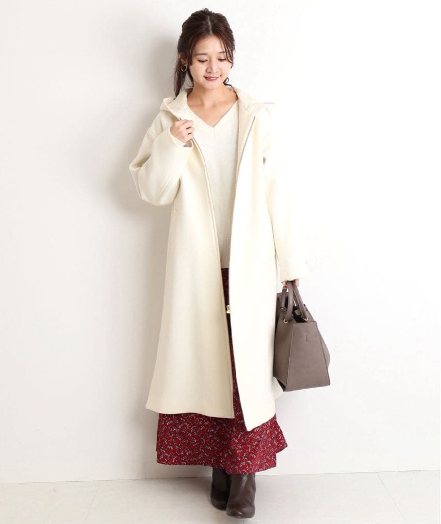 ☆美品☆スローブイエナ 定価27,500円 HAMILTONフードロングコート