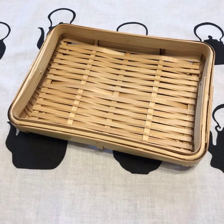 ストア おじろ角物店 お茶かご 竹籠 竹かご