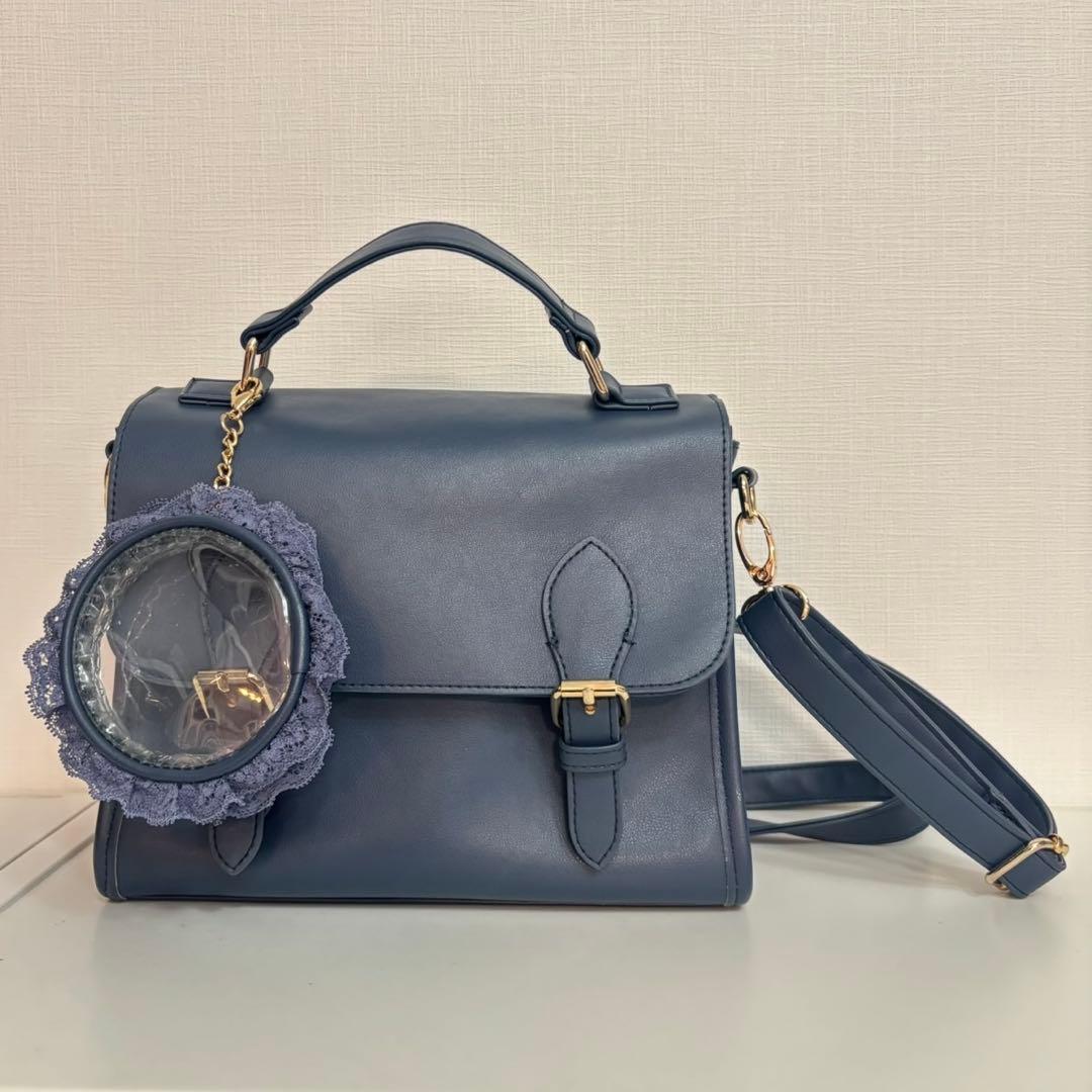 WEGO サッチェル痛ショルダー ネイビー 痛バ - メルカリ