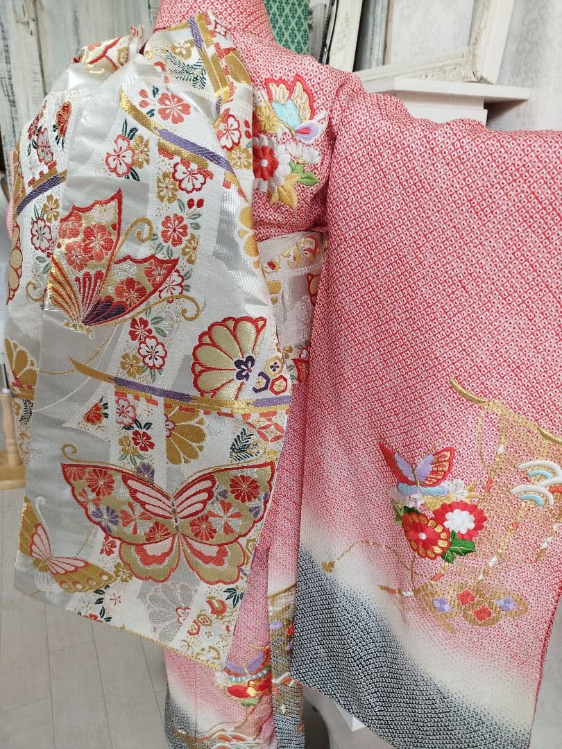 専用です☆本総絞り☆正絹☆刺繍着物と帯