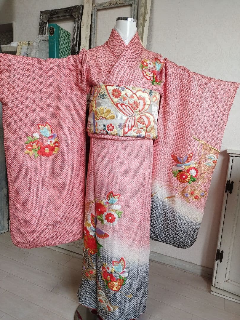専用です☆本総絞り☆正絹☆刺繍着物と帯