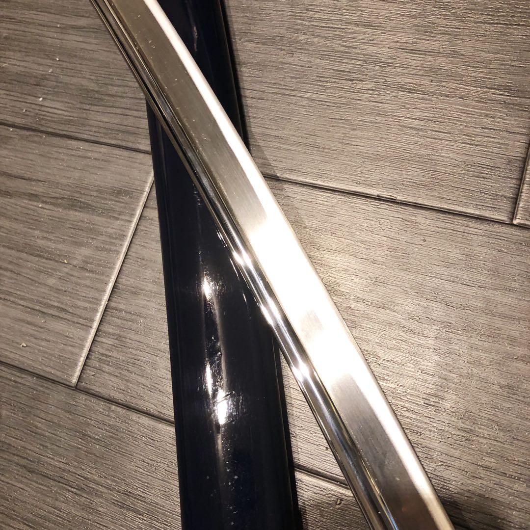 高級模造刀 高級居合刀 樋入り 優勢刃紋刀身 白拵え 亜合金