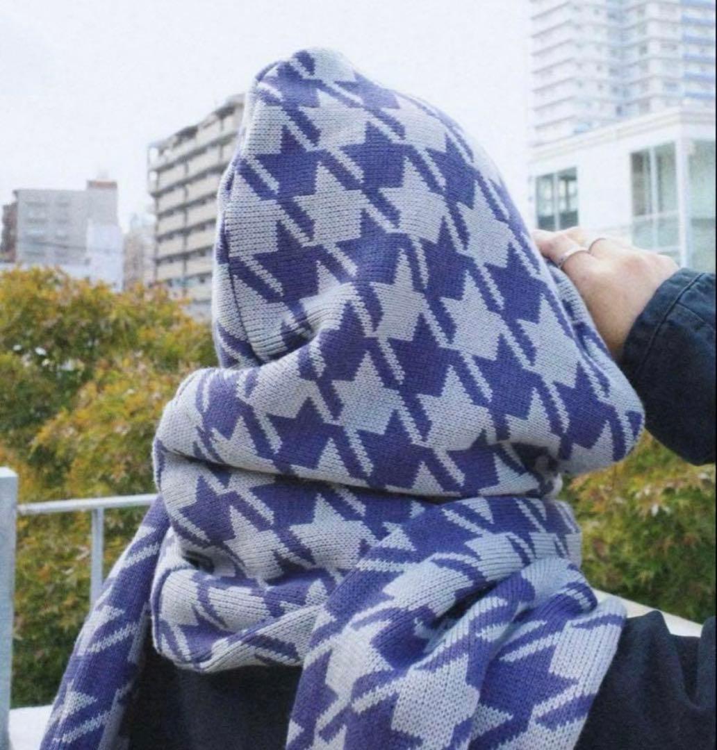 小物 BOTT HOUNDSTOOTH HOODED SCARF