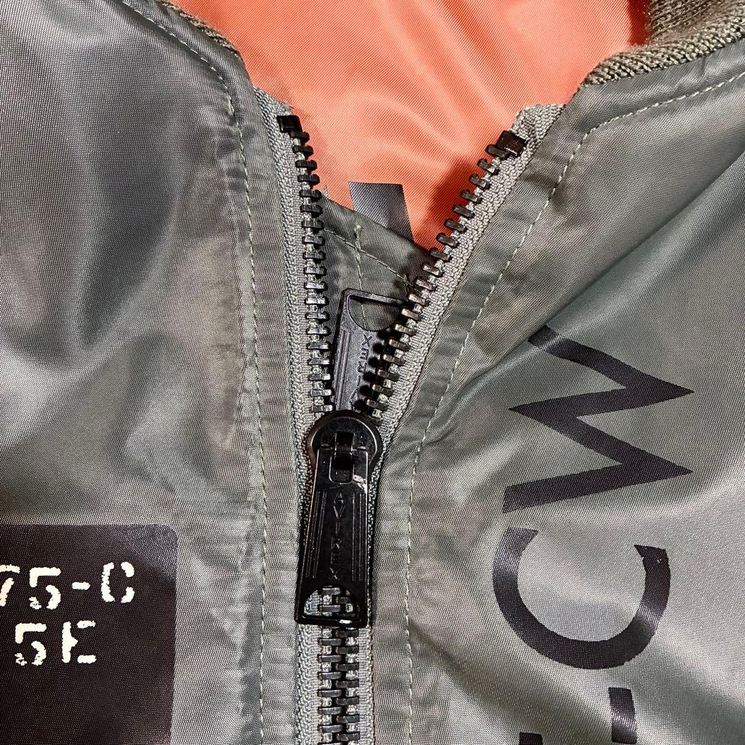 【AVIREX】 MA-1 フライトジャケット ステンシル REBUILD M