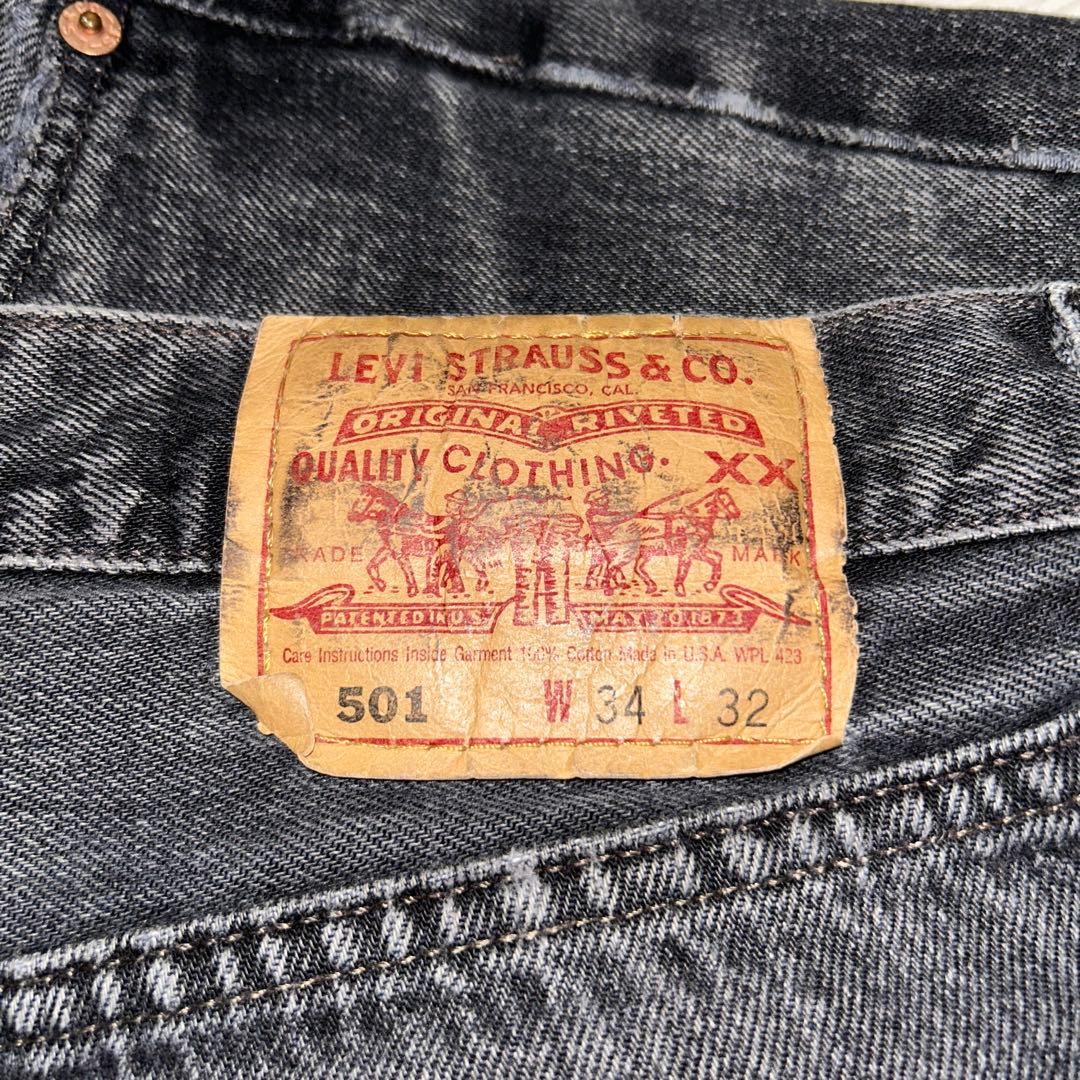 90s usa製 リーバイス levi's 501 ブラック　ビンテージ