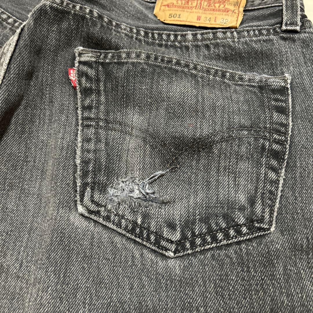 90s usa製 リーバイス levi's 501 ブラック　ビンテージ