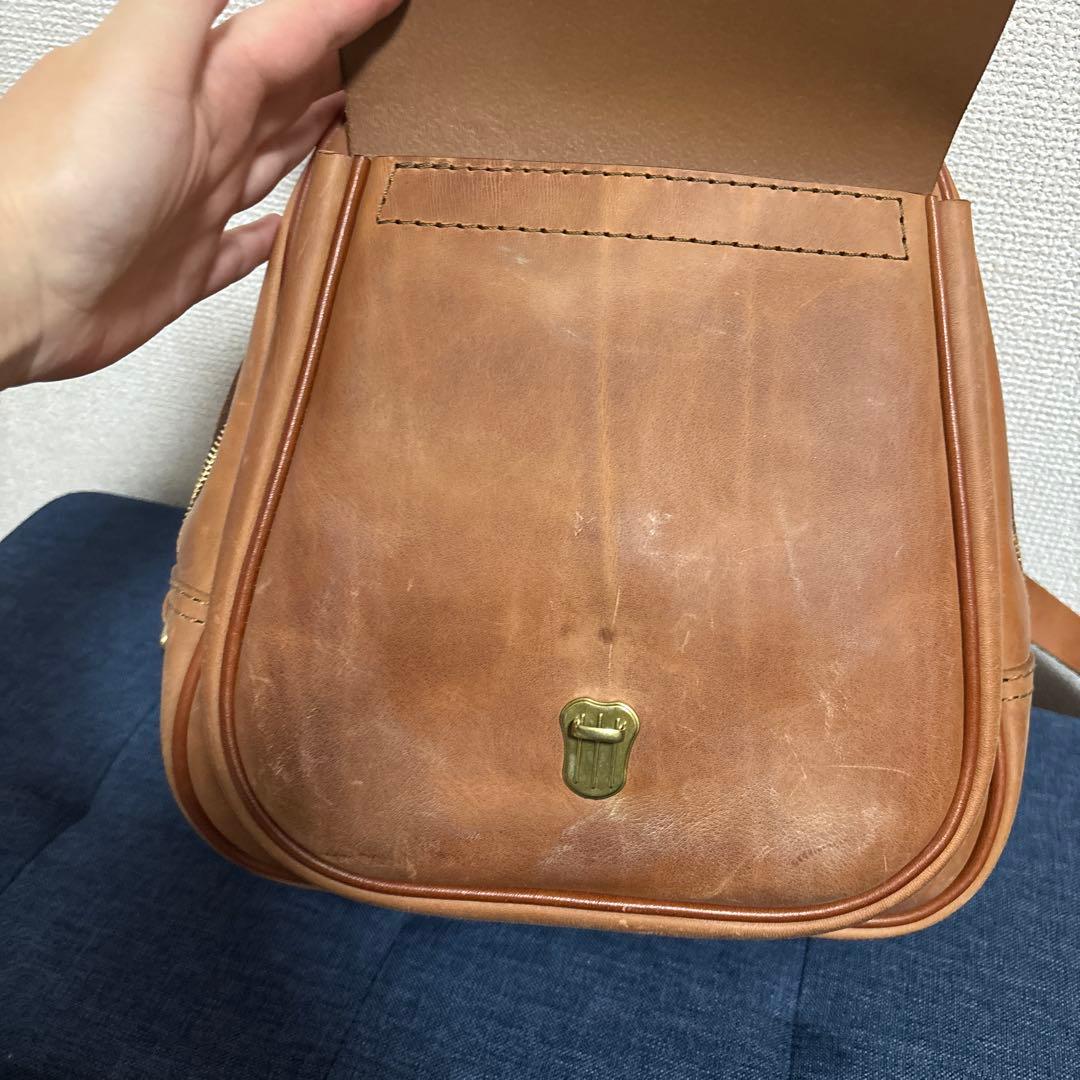 HERZ 前ポケミニリュック　R-20 プルアップ　キャメル　ツートン