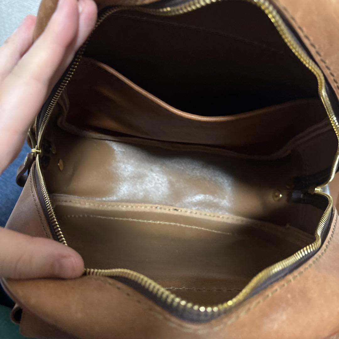 HERZ 前ポケミニリュック　R-20 プルアップ　キャメル　ツートン