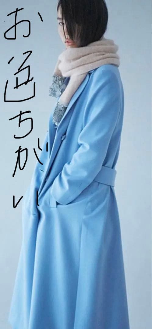 倫ミナペルホネン　ガッレリア　コートカシミヤ100% コートカバー付き