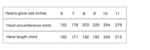 スキー・スノーボードアクセサリー HESTRA 3-Finger Full Leather Short