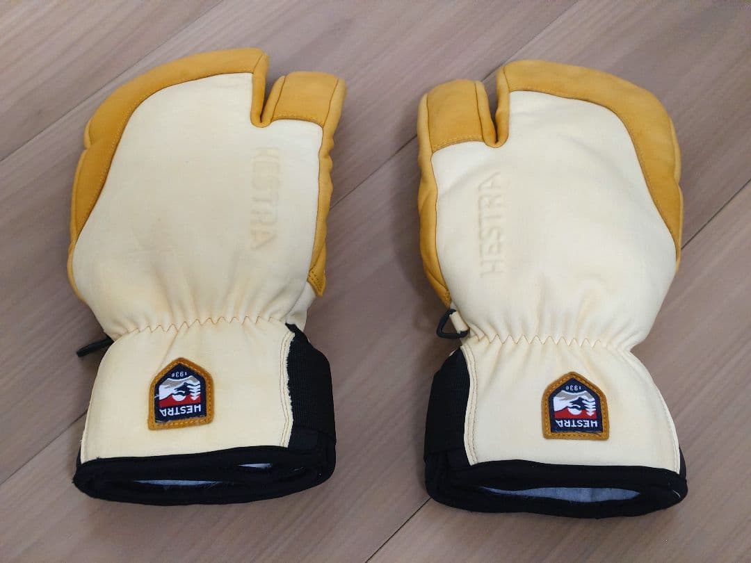 スキー・スノーボードアクセサリー HESTRA 3-Finger Full Leather Short