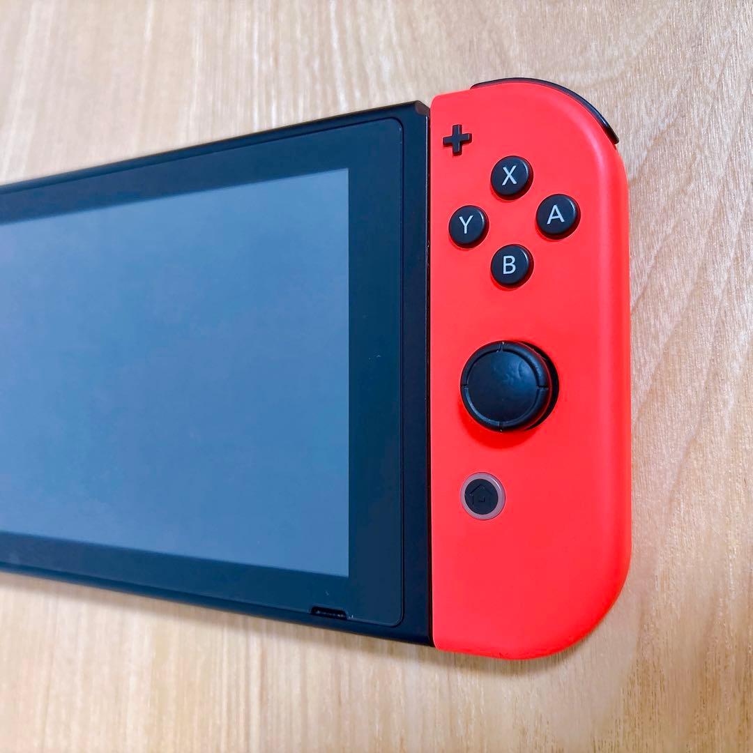 美品】 バッテリー強化型 Nintendo Switch 本体 赤青 - メルカリ